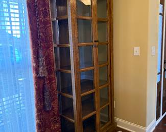 	#18	 Glass Front Cabinet 33x16x86	SOLD