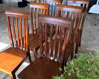 	#49	Wooden Dining Room Chairs Set Of 6	 $120.00 				