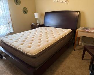 	#40	Queen Bed Frame With Posture Phase Mattress And Box Spring	$150.00 				