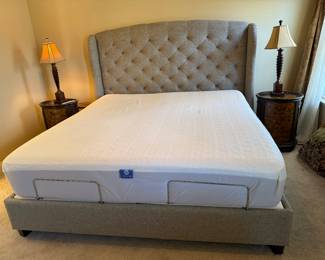 	#22	 Tempur-Pedic King Mattress With Lift/ Massage includes headboad and bed Frame.  Clean!  Less than one year old! 	 $600.00 				