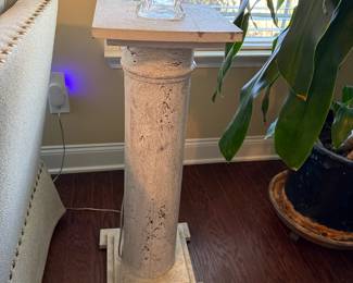 	#33	Vintage White Plant Stand 33"H	 SOLD				