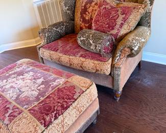 	#5	Oversized Chair and Ottoman "as is"	 $80.00 				