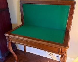 	#27	Beautiful Vintage Game Table 36"x18"-36"x29"	 $125.00 				