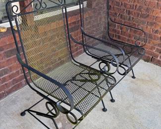 	#52	Wrought Iron Bouncy Chairs Set Of 2	 $80.00 				