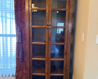 	#18	 Glass Front Cabinet 33x16x86 SOLD			