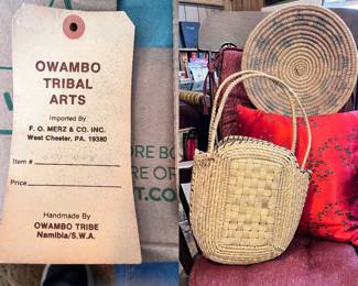 Owambo Tribe Basket and Navajo Wedding Basket
