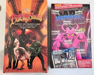 1995 Barclay Shaw Fantasy Cards Sealed( 10 cards per pack/36 packs per box) and Dark Dominion Cards Sealed (9 cards per pack/36 packs per box)