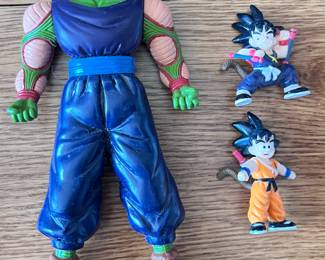 Dragon Ball Z Piccolo Action Figure and 2 Dragon Ball Z mini figures