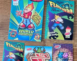 JNCO "Flamehead" 2 comics and 3 cards
