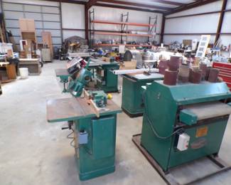 Overall View of Wood Working Shop Machines