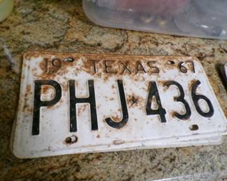Other 1967 Texas Plate
