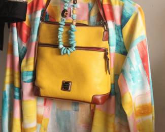 Just a Sampling of the Hundreds and Hundreds Pieces of Designer Clothing, Shoes, Hats, Purses......