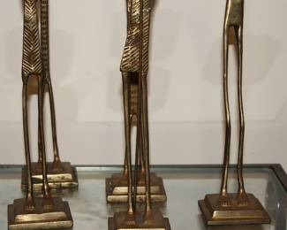 Vintage African Tribal Brass Figures