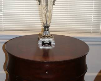 Cut Crystal Table Lamp W/ Brass