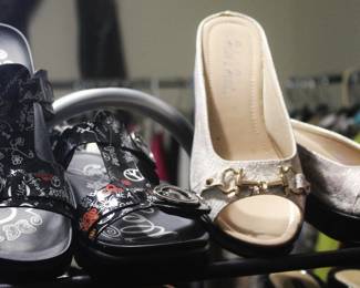 Just a Sampling of the Hundreds and Hundreds Pieces of Designer Clothing, Shoes, Hats, Purses......