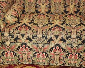 Custom Made English Style Camelback Sofa with Cotton Upholstery Fabric