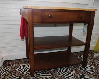 Solid Butcher Block Kitchen Island
