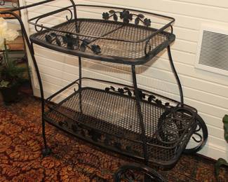 Wrought Iron Tea Cart