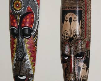 Hand Carved Tribal Masks from Ghana