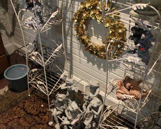 Solid Metal Tiered Plant Stands