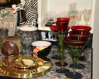 Cranberry Red Goblets