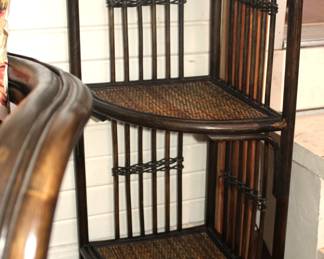 Palecek British Colony Set Includes 2 Chairs, End Table and Corner Display