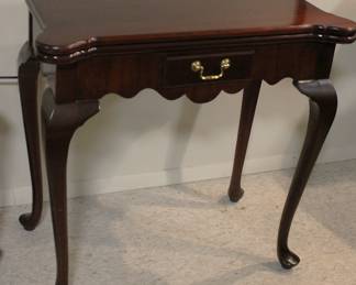 Queen Anne Mahogany Accent Table
