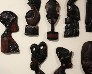 Hand Carved Tribal Masks from Ghana