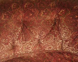 Damask Fabric Love Seat