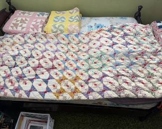 Vintage quilt, pic 1 of 4.  Measures approximately 68 x78