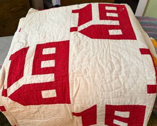 Red & White Schoolhouse Quilt