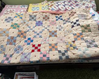Vintage quilt, pic 2 of 6.  Measures approximately 64 x 76