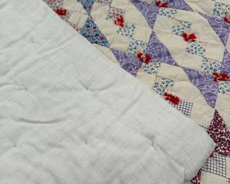 Vintage quilt, pic 3 of 4.  Measures approximately 68 x78