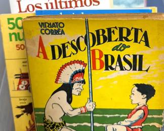 Kids/YA books: The Little Prince, Dr Seuss, Free to Be You + Me, Babar, nursery rhymes, National Geographic for Young Explorers series, DK Eyewitness nature books, The Baby Sitters Club, CS Lewis, Beverly Cleary, Nancy Drew + Hardy Boys. También hay libros para niños en francés y español, algunos de allos antiguos.