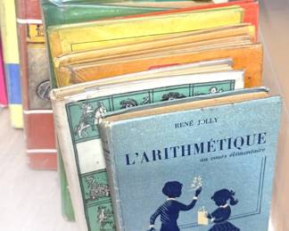 Kids/YA books: The Little Prince, Dr Seuss, Free to Be You + Me, Babar, nursery rhymes, National Geographic for Young Explorers series, DK Eyewitness nature books, The Baby Sitters Club, CS Lewis, Beverly Cleary, Nancy Drew + Hardy Boys. También hay libros para niños en francés y español, algunos de allos antiguos.