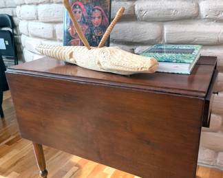 Antique drop-leaf table