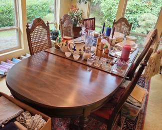 Formal dining table & chairs