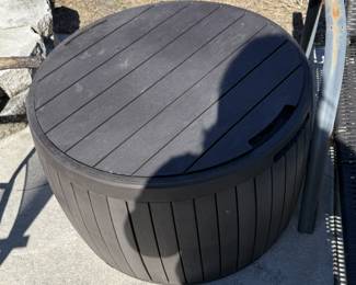 outdoor storage table