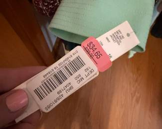 clothes with tags (Dillard's)