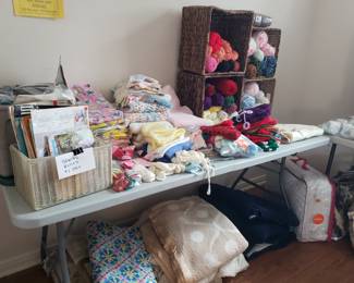 LINENS, BABY BLANKETS & YARN