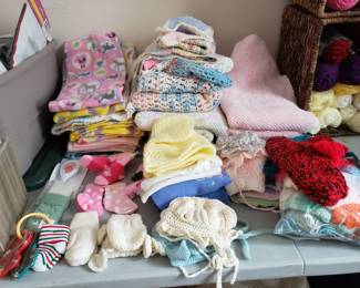 BABY BLANKETS & CROCHET ITEMS