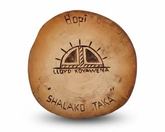 Hopi Shalako Taka Kachina Doll by Lloyd Koyawena fifth image