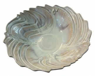 Lafe Barb Garnier Studio Pottery Embossed Shell Swirl Bowl third image