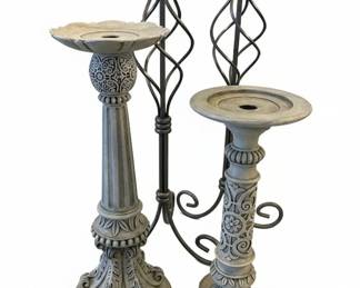 PartyLite Ornate Pedestal Candle Holders second image