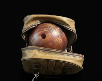 Ebonite Bonanza Bowling Ball with Vintage Bag and Shoes third image