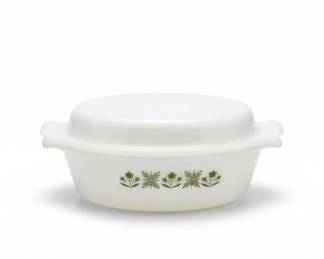 Anchor Hocking Fire King Meadow Green Casserole Dish fourth image