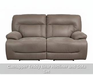 Catnapper Teddy Bear Recliner and Sofa Set third image