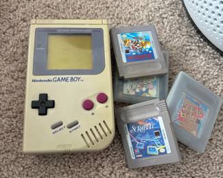 Nintendo Game Boy DMG with Games