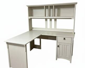 Hobby Room LShaped Desk with Hutch third image
