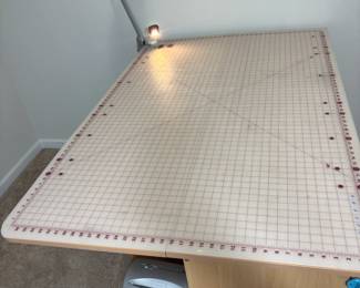 Sullivans Home Hobby Cutting Mat x with Craft Table and Magnifying Lamp